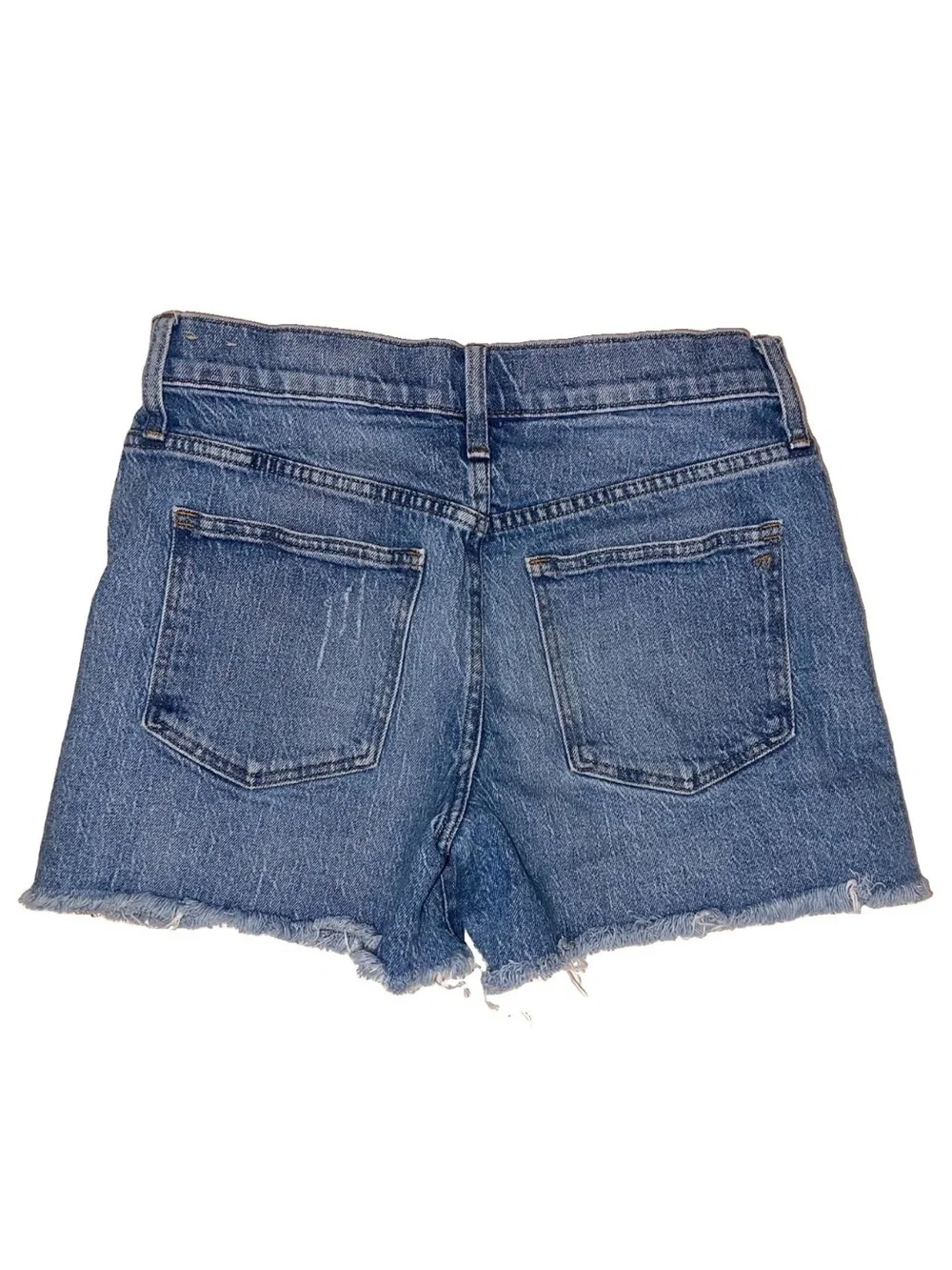 Madewell High Rise Distressed Raw Hem Jean Shorts Sz 27